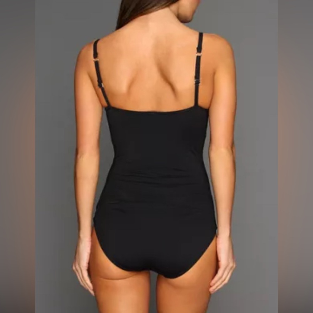 Tommy Bahama Pearl V-Neck 1 pc Swimsuit - 10 - New - Picture 2 of 7